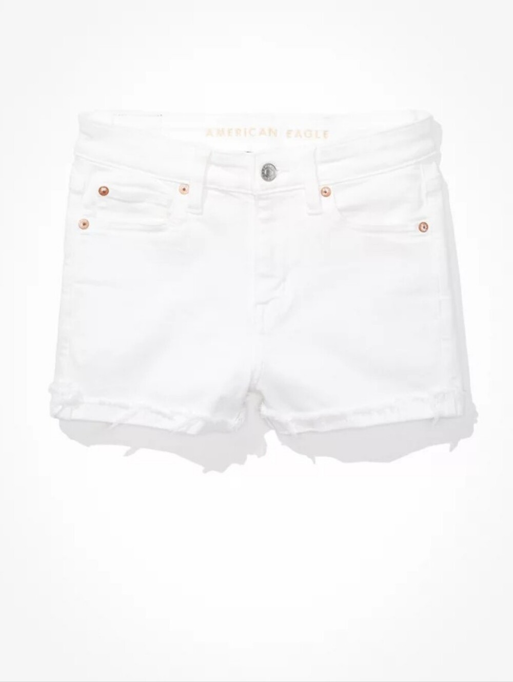 AE Next Level High Rise White Denim Short LIKE NEW SIZE 10
